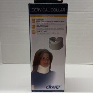 Drive Medical Cervical Collar‎ White Support Comfortable New One Size Fits Most